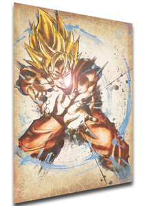 Poster Wanted - Dragon Ball - Goku SSJ