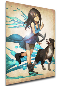 Poster Wanted - Final Fantasy VIII - Rinoa Heartilly & Angelo - LL1199 Poster Wanted - Final Fantasy VIII - Rinoa Heartilly & Angelo - LL1199