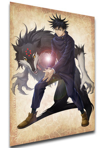 Poster Wanted - Jujutsu Kaisen - Megumi Fushiguro & Shikigami - LL2448