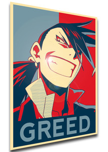 Poster - Propaganda - MA0414 - Fullmetal Alchemist - Greed