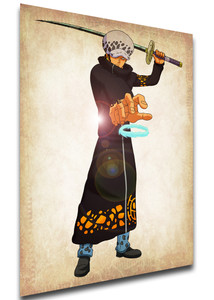 Poster Wanted - One Piece - Trafalgar D Water Law - LL1767