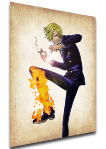 Poster Wanted - One Piece - Vinsmoke Sanji Variant 01 - LL1719 Poster Wanted - One Piece - Vinsmoke Sanji Variant 01 - LL1719