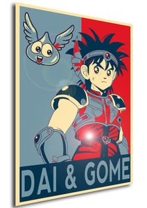 Poster - Propaganda - Dragon Quest The Adventure of Dai - Dai & Gome Poster - Propaganda - Dragon Quest The Adventure of Dai - Dai & Gome