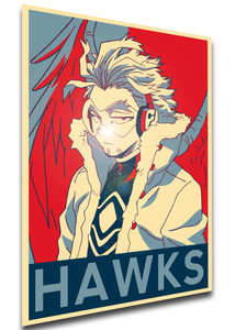 Poster Propaganda - My Hero Academia - Hawks Keigo Takami Variant 02 SA0855