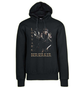 Hoodie Unisex Black Japanese Style - Lost Ark - Berserker