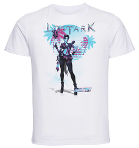 T-Shirt Unisex White Vaporwave Style - Lost Ark - Soulfist