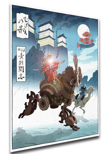 Poster Ukiyo-e - Final Fantasy VI - Terra & Locke - LL2084 Poster Ukiyo-e - Final Fantasy VI - Terra & Locke - LL2084