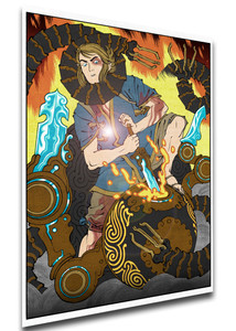Poster Ukiyo-e - Zelda Breath Wild - Link - LL2055