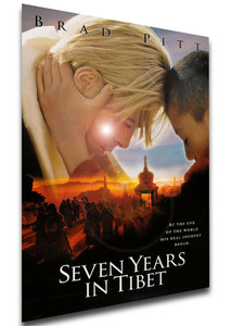Poster Locandina - Brad Pitt - Sette anni in Tibet - Seven Years in Tibet (1997)
