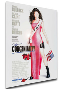 Poster Locandina - Sandra Bullock - Miss Detective - Miss Congeniality (2000) Poster Locandina - Sandra Bullock - Miss Detective - Miss Congeniality (2000)