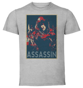 T-Shirt Unisex Grey Propaganda - Lost Ark - Assassin Class SA0995 T-Shirt Unisex Grey Propaganda - Lost Ark - Assassin Class SA0995