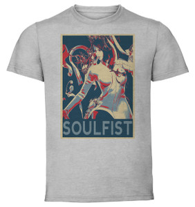 T-Shirt Unisex Grey Propaganda - Lost Ark - Soulfist Class SA1002 T-Shirt Unisex Grey Propaganda - Lost Ark - Soulfist Class SA1002