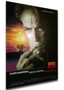 Poster Locandina - White Hunter Black Heart - Cacciatore Bianco (1990) Poster Locandina - White Hunter Black Heart - Cacciatore Bianco (1990)