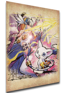Poster Wanted - Digimon Adventure - Gatomon Evolution - LL1107