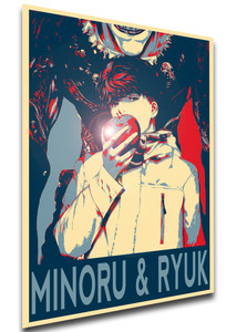 Poster Propaganda - Death Note - Minoru Tanaka & Ryuk - LL3201