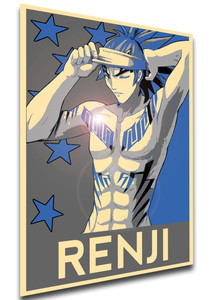 Poster Propaganda Glam - Bleach - Renji Abarai