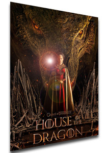 Poster Locandina Serie Tv - Game of Thrones - House of the Dragon Poster Locandina Serie Tv - Game of Thrones - House of the Dragon