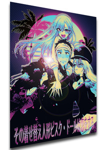 Poster Vaporwave Style - My Dress Up Darling - Bisque Doll Characters