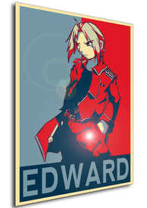 Poster - Propaganda - Fullmetal Alchemist - Edward Elric variant Poster - Propaganda - Fullmetal Alchemist - Edward Elric variant