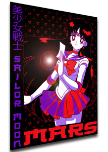 Poster Japanese Style - Sailor Moon - Sailor Mars PE0032 Poster Japanese Style - Sailor Moon - Sailor Mars PE0032