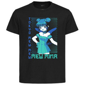 T-Shirt Unisex Black Japanese Style - Tokyo Mew Mew - Mew Mina PE0027 T-Shirt Unisex Black Japanese Style - Tokyo Mew Mew - Mew Mina PE0027