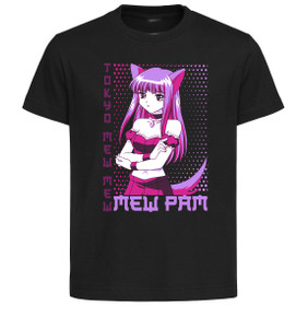 T-Shirt Unisex Black Japanese Style - Tokyo Mew Mew - Mew Pam PE0029 T-Shirt Unisex Black Japanese Style - Tokyo Mew Mew - Mew Pam PE0029