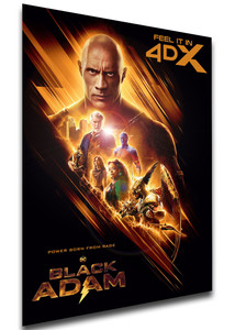 Poster Locandina Film - Black Adam Variant 02 PE0057
