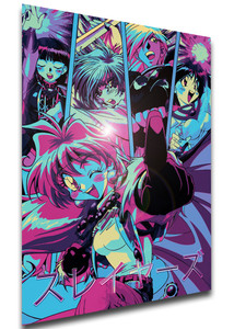 Poster Vaporwave 80s Style Full - The Slayers - Characters SA0658 Poster Vaporwave 80s Style Full - The Slayers - Characters SA0658