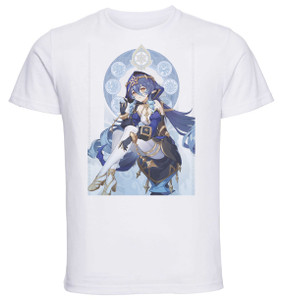 T-Shirt Unisex White Videogame - Genshin Impact - Layla T-Shirt Unisex White Videogame - Genshin Impact - Layla