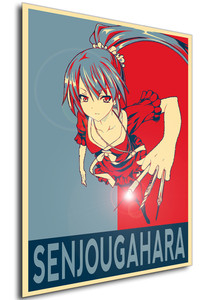 Poster - Propaganda - Monogatari Series - Senjougahara Hitagi variant 4 Poster - Propaganda - Monogatari Series - Senjougahara Hitagi variant 4