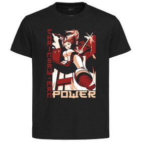 T-Shirt Unisex Black Japanese Style - Chainsaw Man - Power SA1046 T-Shirt Unisex Black Japanese Style - Chainsaw Man - Power SA1046