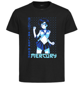 T-Shirt Unisex Black Japanese Style - Sailor Moon - Sailor Mercury PE0033 T-Shirt Unisex Black Japanese Style - Sailor Moon - Sailor Mercury PE0033
