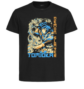 T-Shirt Unisex Black Japanese Style - Demon Slayer - Giyu Tomioka - SA0636 T-Shirt Unisex Black Japanese Style - Demon Slayer - Giyu Tomioka - SA0636