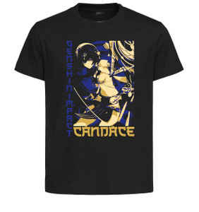T-Shirt Unisex Black Japanese Style - Genshin Impact - Candace