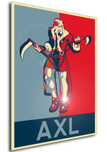 Poster - Propaganda - Pixel Art - Guilty Gear - Axl