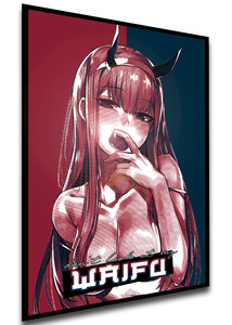 Poster Propaganda Waifu - Darling In The Franxx - Zero Two - PE0264 Poster Propaganda Waifu - Darling In The Franxx - Zero Two - PE0264