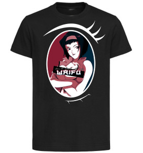 T-Shirt Black Unisex - Propaganda Waifu - Cowboy Bebop - Faye Valentine - PE0257 T-Shirt Black Unisex - Propaganda Waifu - Cowboy Bebop - Faye Valentine - PE0257