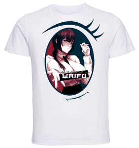 T-Shirt White Unisex - Propaganda Waifu - Chainsaw Man - Makima - PE0256 T-Shirt White Unisex - Propaganda Waifu - Chainsaw Man - Makima - PE0256