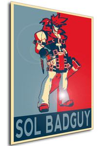 Poster - Propaganda - Pixel Art - Guilty Gear - Sol Badguy