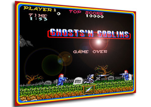 Poster Iconic Stages - Ghost and Goblin - Game Over Variant Poster Iconic Stages - Ghost and Goblin - Game Over Variant