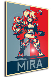 Poster - Propaganda - Pixel Art - Tales of Xillia - Mira Poster - Propaganda - Pixel Art - Tales of Xillia - Mira