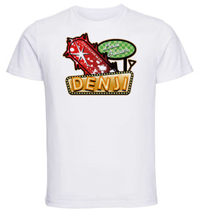 T-Shirt Unisex White - Anime Manga - Chansaw Man - Devil Hunter Denji Symbol