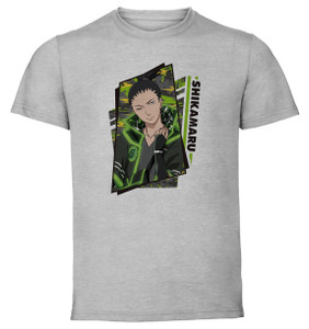 T-Shirt Unisex Grey - Anime Manga - Naruto - Shikamaru Tech Style