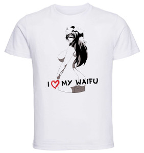 T-Shirt White - Black Ink Waifu - Bleach - Neliel - PE0373