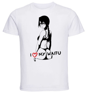 T-Shirt White - Black Ink Waifu - Bleach - Lisa - PE0371