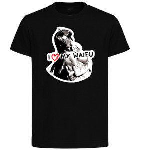 T-Shirt Black - Black Ink Waifu - Taimanin Asagi - Yatsu Murasaki - PE0388
