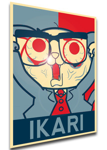 Poster Propaganda - Aggretsuko - Masuo Ikari - LL3382