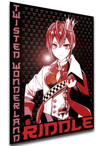 Poster Japanese Style - Twisted Wonderland - Heartslabyul - Riddle Rosehearts - PE0424 Poster Japanese Style - Twisted Wonderland - Heartslabyul - Riddle Rosehearts - PE0424