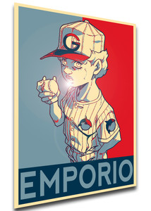 Poster Propaganda - Jojo Stone Ocean - Emporio Alnino - LL3444