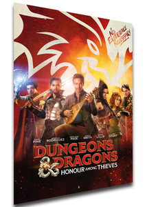 Poster Locandina Film - Dungeons & Dragons honour among thieves Poster Locandina Film - Dungeons & Dragons honour among thieves